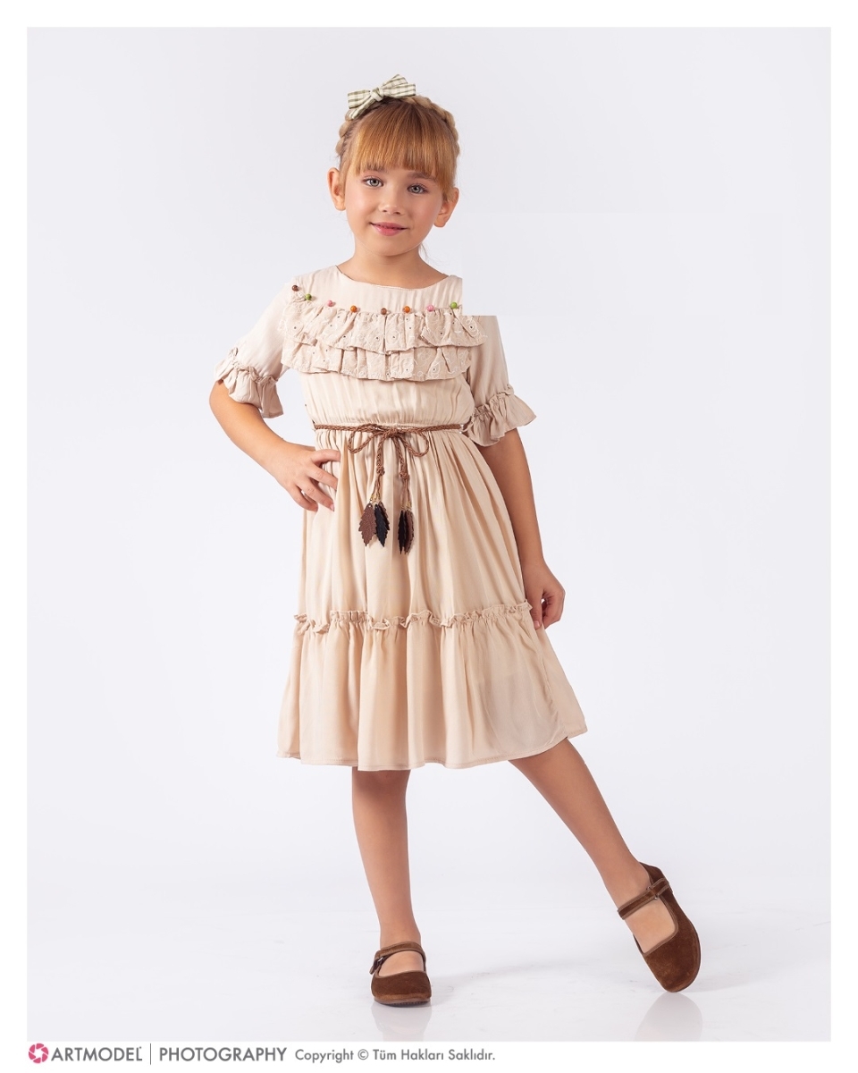 9-12 YAŞ YAZLIK KIZ ÇOCUK ELBİSE
