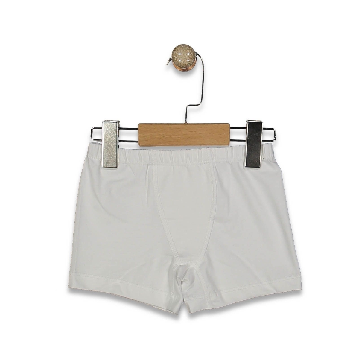 ADNKİDS 8820/5-ERKEK 4/5 YAŞ BEYAZ LİKRALI BOXER