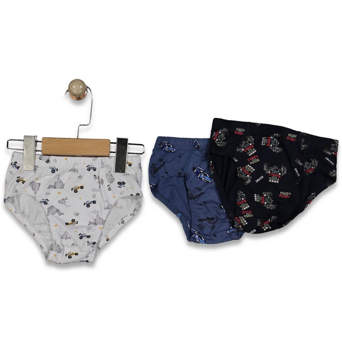 ADNKİDS 8900/5-ERKEK 4/5  YAŞ KARIŞIK DESENLİ SLİP KİLOT