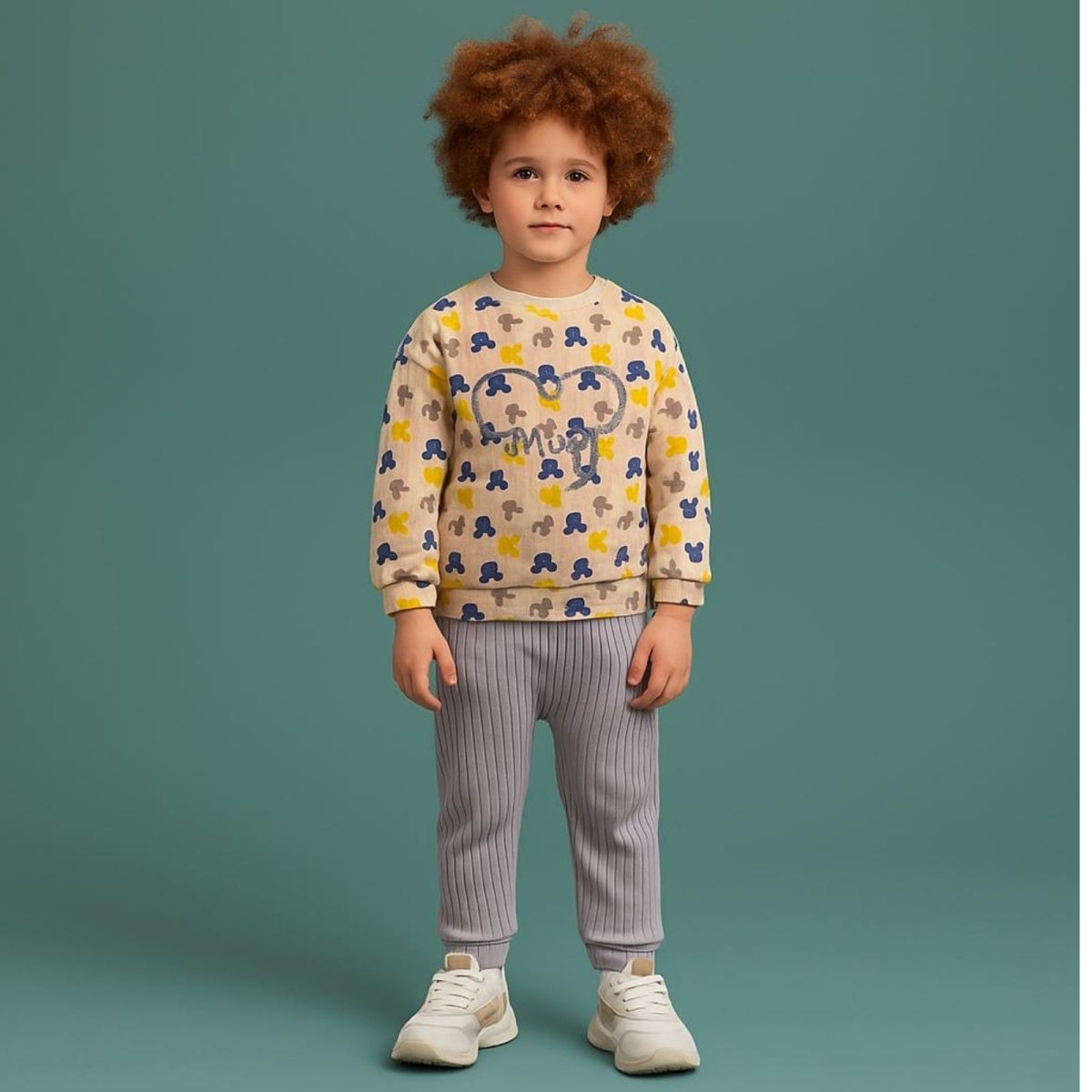 ANILÇO BEBE 038-ERKEK 6/12 AY SÜZÜNELİ 2 Lİ TAKIM