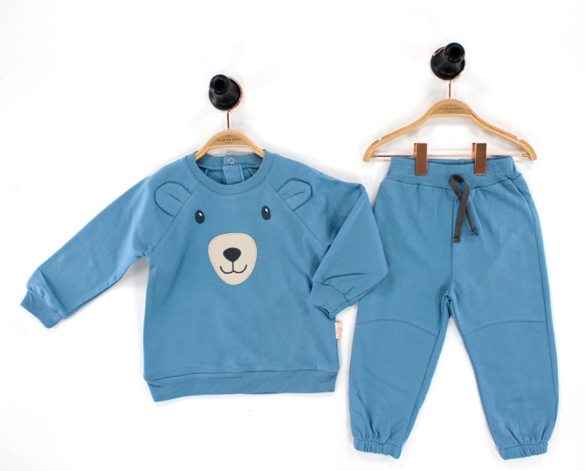 AYICIK APLİKELİ MOBİL KULAKLI ERKEK 2&#039;Lİ TAKIM