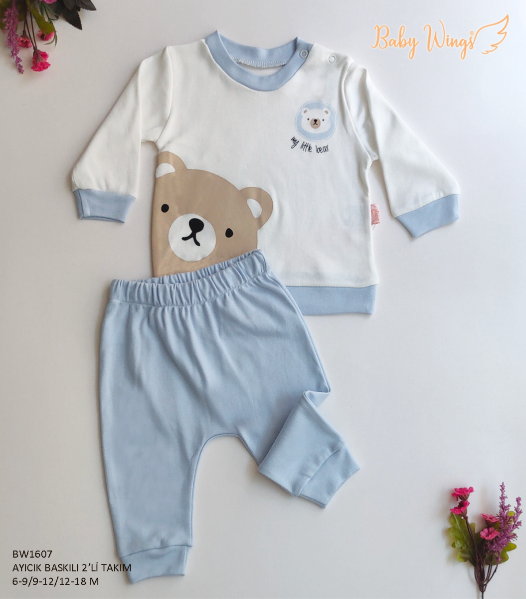 AYICIK BASKILI ERKEK 2&#039;Lİ TAKIM