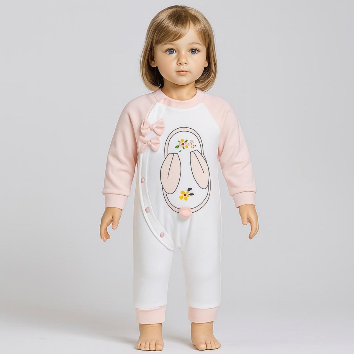 BABY Mİİ 0273-KIZ 3/9 AY TAVŞAN TULUM