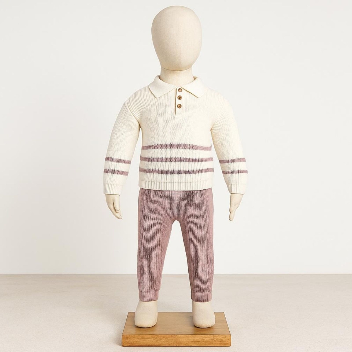 BABY MY 4124-UNISEX 3/12 AY TRİKO ÇİZGİLİ 2’Lİ TAKIM