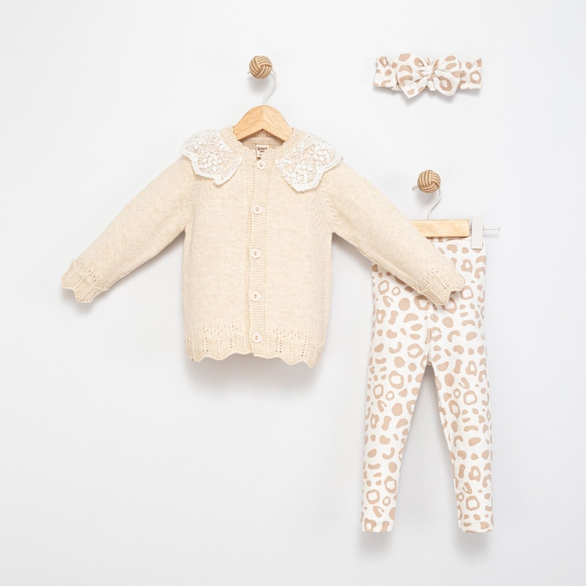 BABY MY 4137-KIZ 9 Ay,12 Ay,24 Ay,3 Yaş TRİKO 3 LÜ TAKIM (BANDA