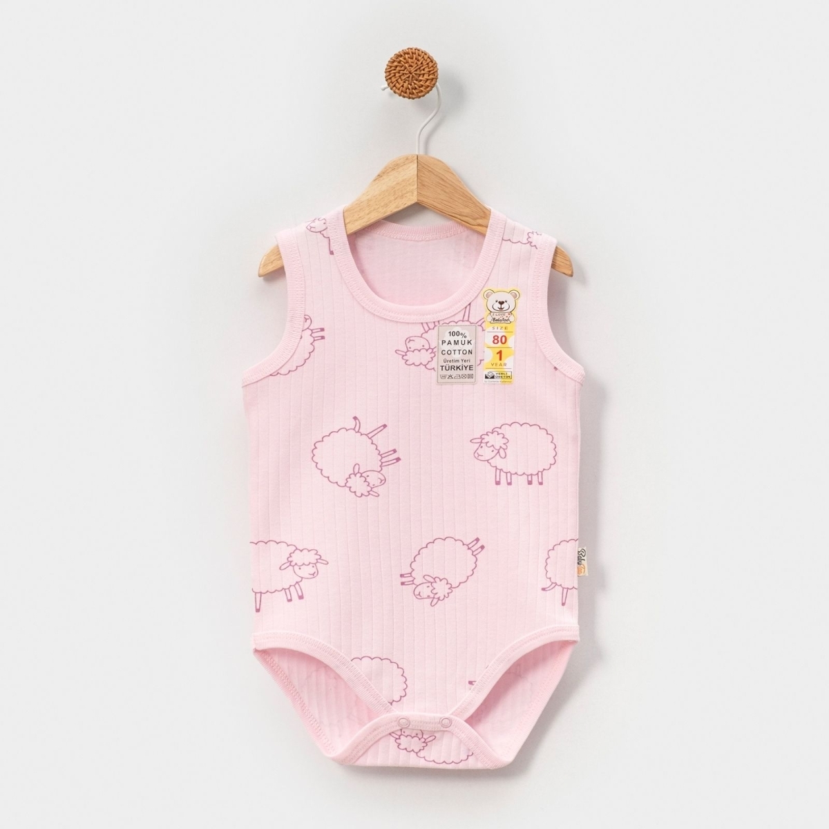 BABYTOO 7297/8-KIZ 12 Ay,18 Ay,24 Ay,3 Yaş RAPORLU KOYUN BASKILI 