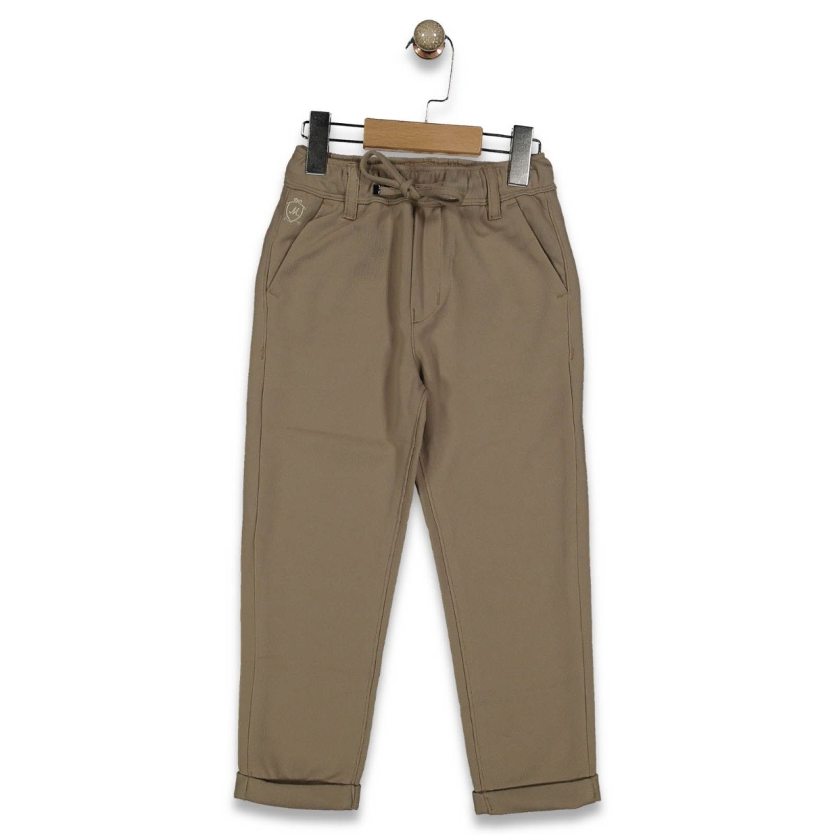BAYHAS L19979-ERKEK 11/14 YAŞ BELİ İPLİ ÖRME PANTALON