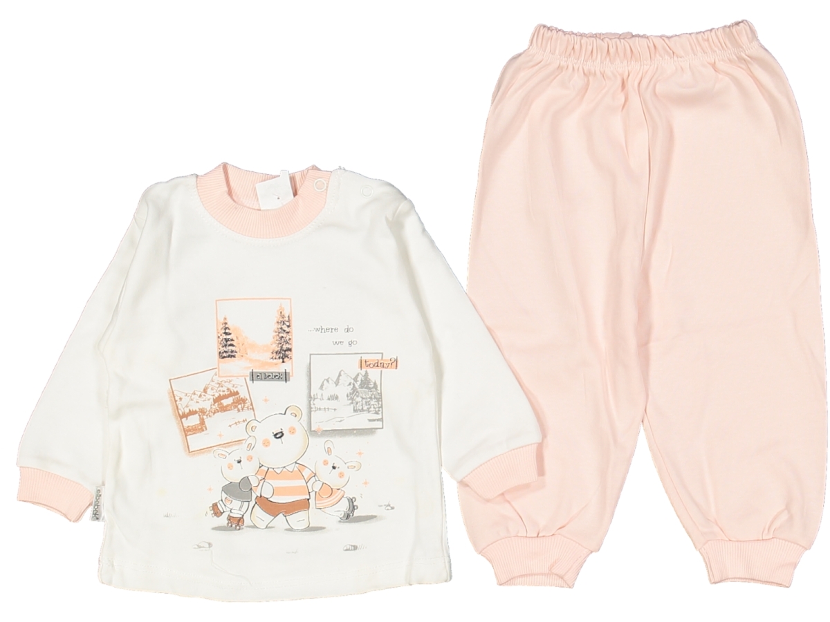 BEBE 1/2 YAŞ ÜÇLÜ AYI PİJAMA TAKIM