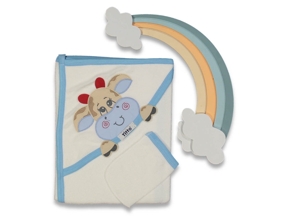 BEBE 1/24 AY ÇİFT KAT İNEK NAKIŞLI HAVLU SİLGİ