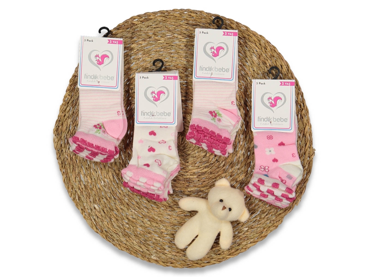 BEBE 3 YAŞ DESENLİ PENYE ÇORAP