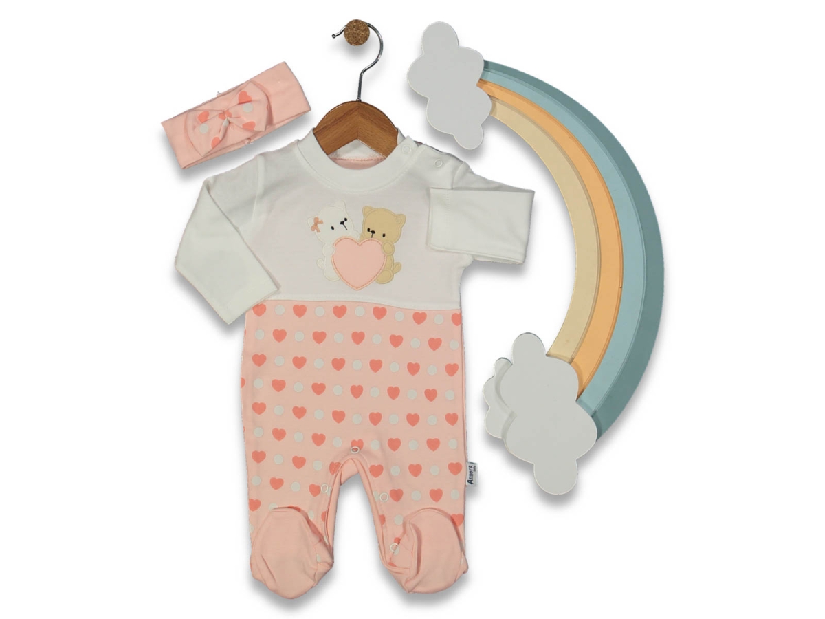 BEBE 3/6 AY KALPLİKEDİ NAKIŞLI  TULUM