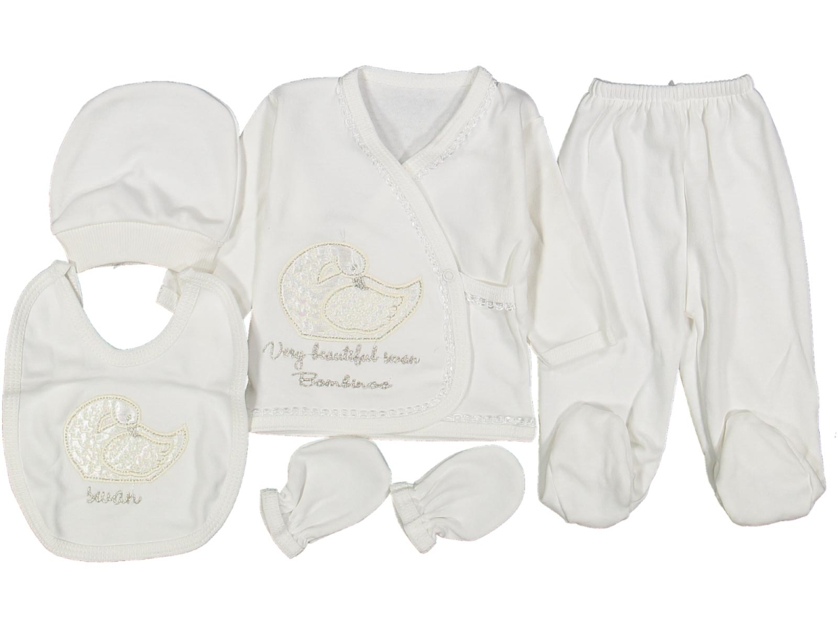 BEBE 5Lİ KUĞU NAKIŞ SET