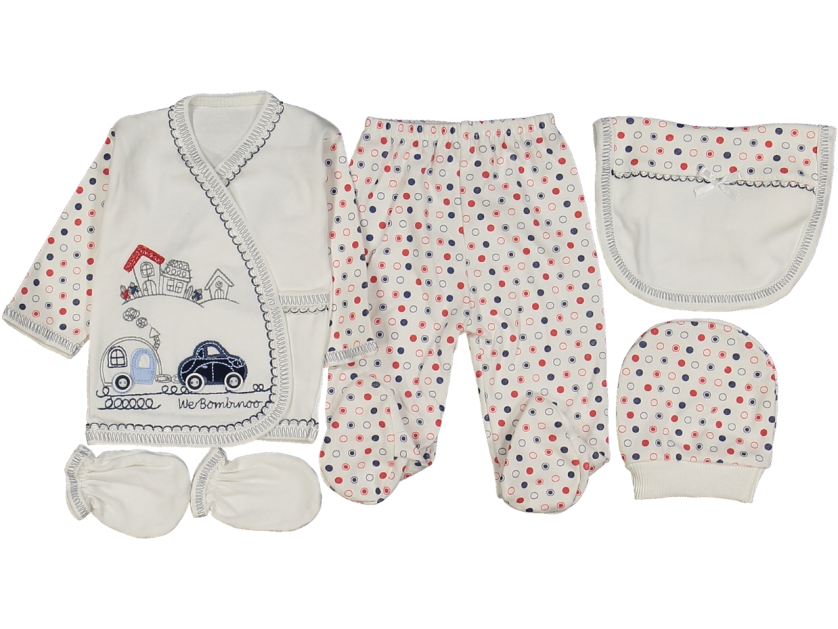 BEBE ARABALI PUANLI 5 Lİ ZIBIN SETİ