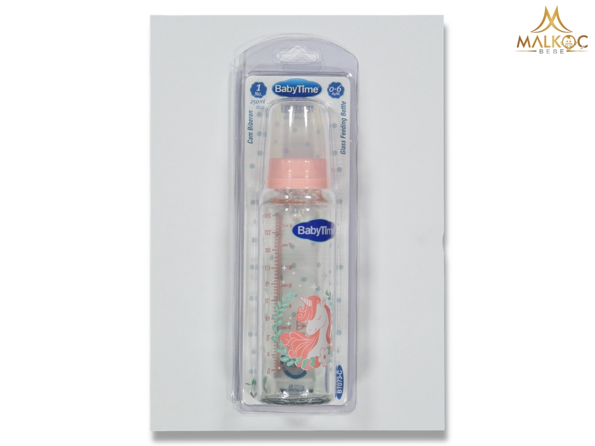 BEBE KLASİK CAM BİBERON S.KİRAZ.250 CC