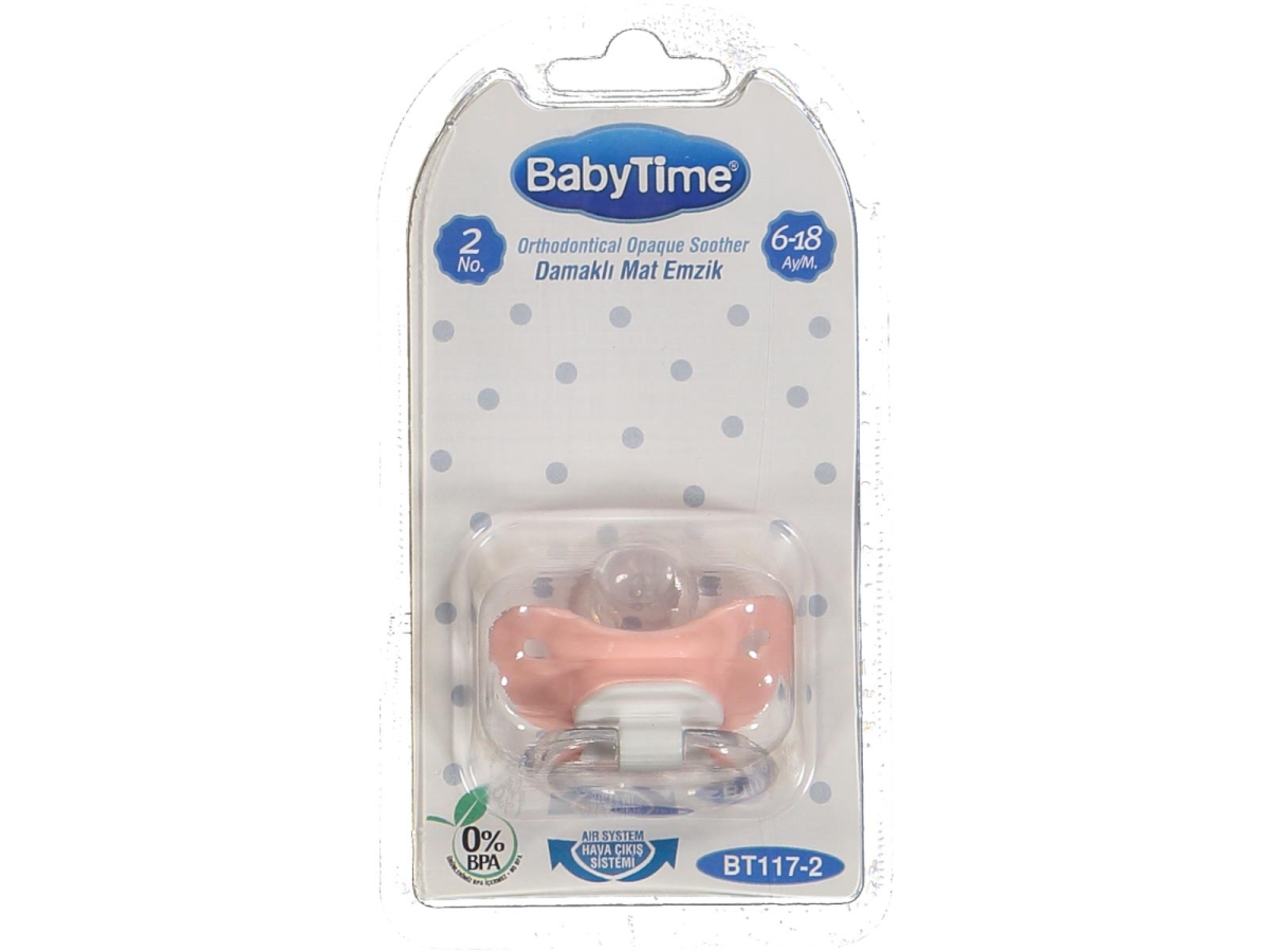 BEBE SİLİKON DAMAKLI MAT GÖVDELİ EMZİK NO 2