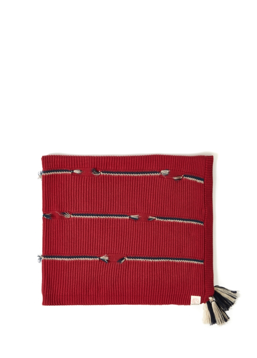 BEBEK ORGANİK PAMUKLU PÜSKÜLLÜ ÖRGÜ BATTANİYE 0-36M