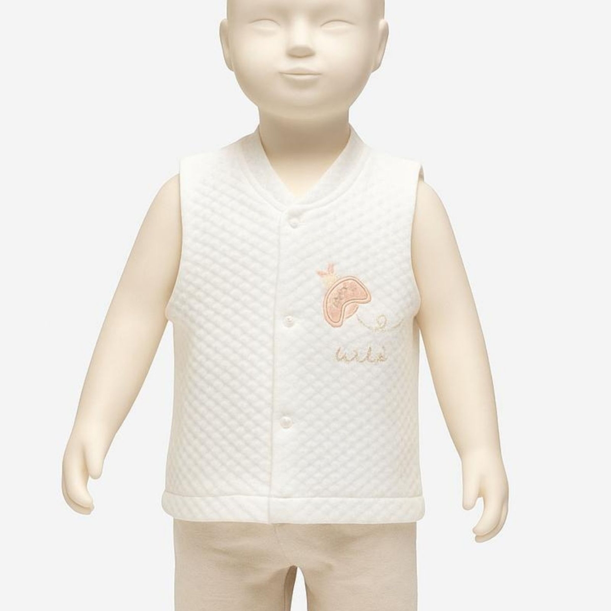 BEBİTOF 60048-KIZ 3/12 AY SEVİMLİ UĞURBÖCEĞİ NAKIŞLI YELEK