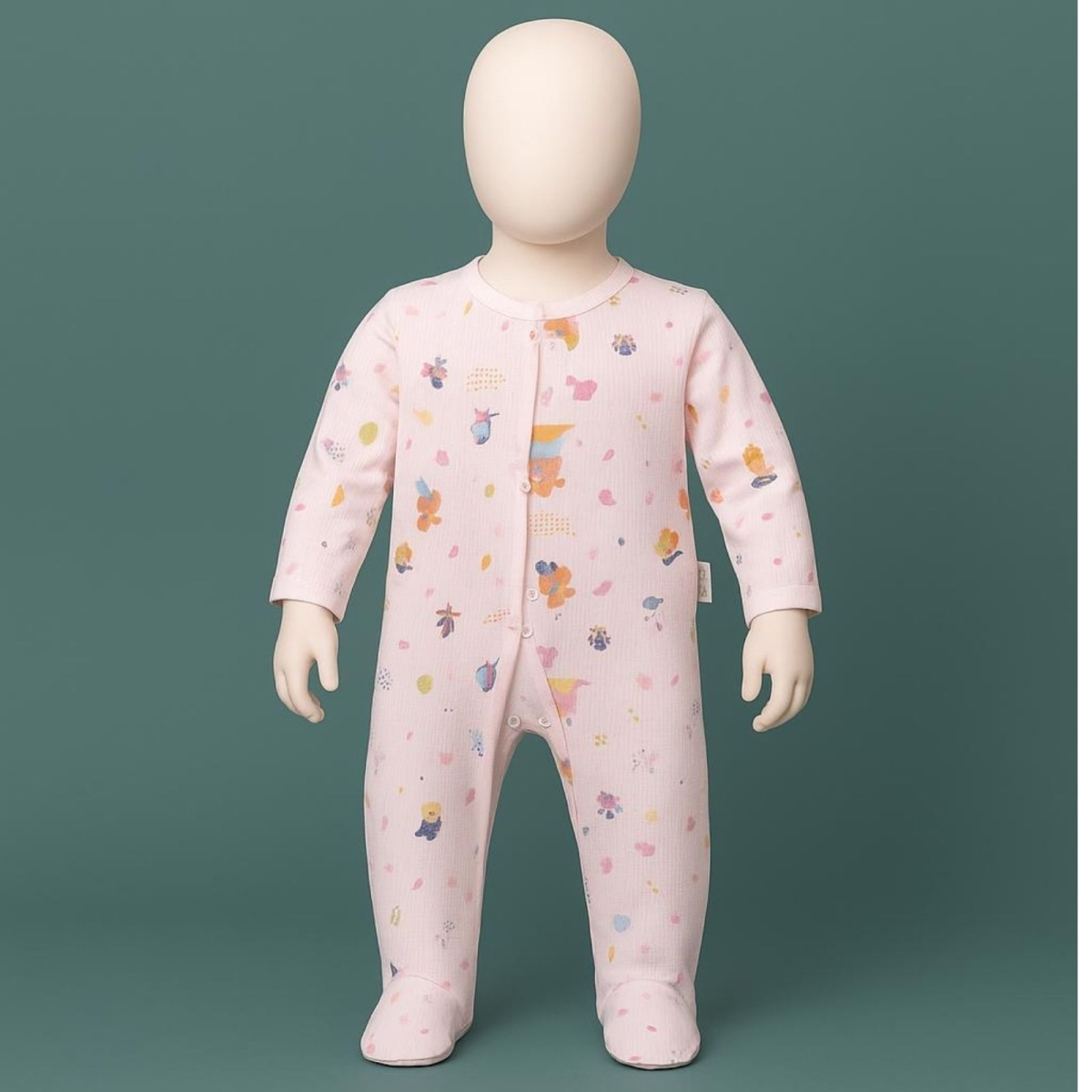 BEBİTOF 70378-UNISEX 1/9 AY SEVİMLİ TİLKİ DESENLİ TULUM