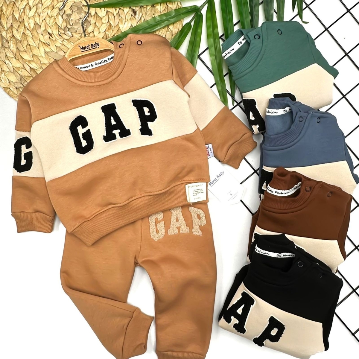 BYMURAT 9028-ERKEK 9/24 AY GP BASKILI ŞARDONLU 2&#039;Lİ TAKIM