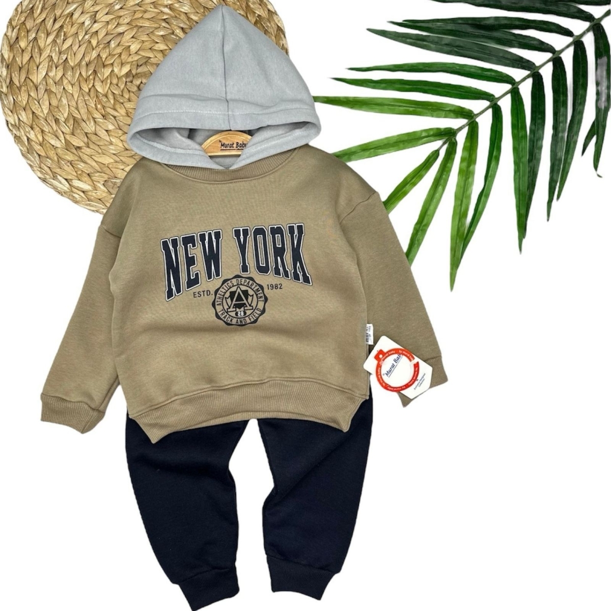 ERKEK 9/24 AY NEW YORK KAPŞONLU ŞARDONLU 2&#039;Lİ TAKI