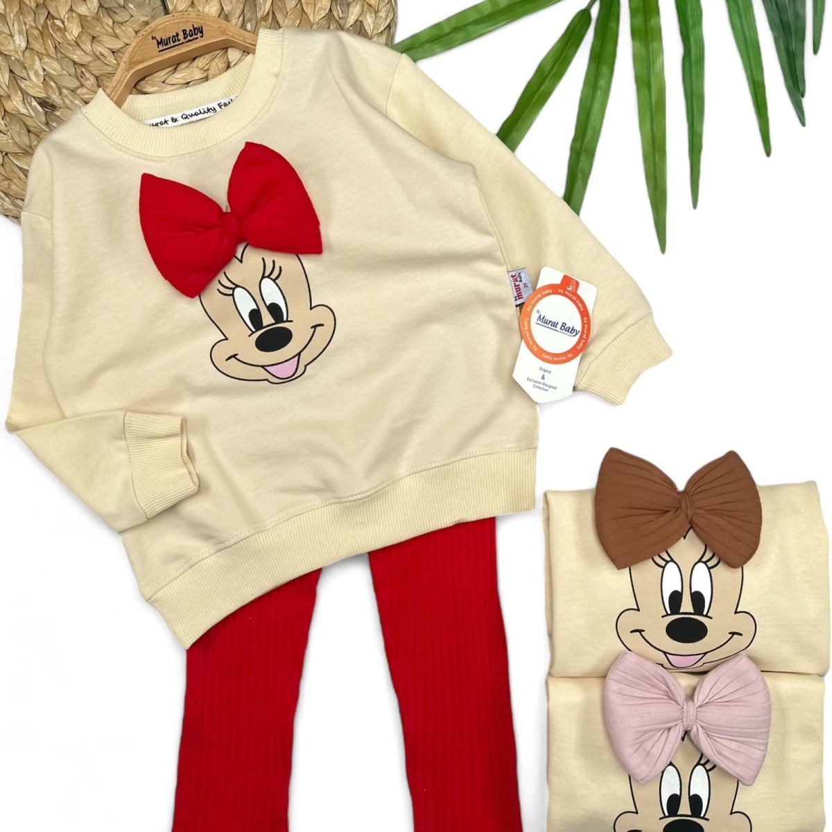 BYMURAT 9174-KIZ 2/5 YAŞ SEVİMLİ FARE FİYONKLU TAKIM