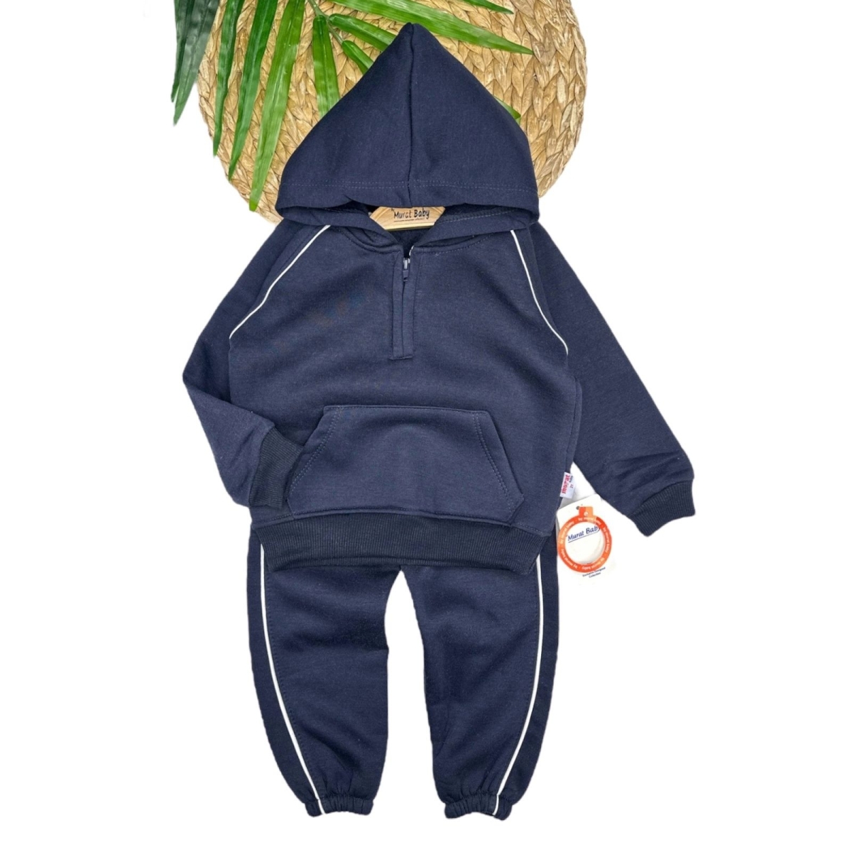 BYMURAT8978-KAPÜŞONLU ÖN CEPLİ ŞARDONLU 2Lİ TAKIM