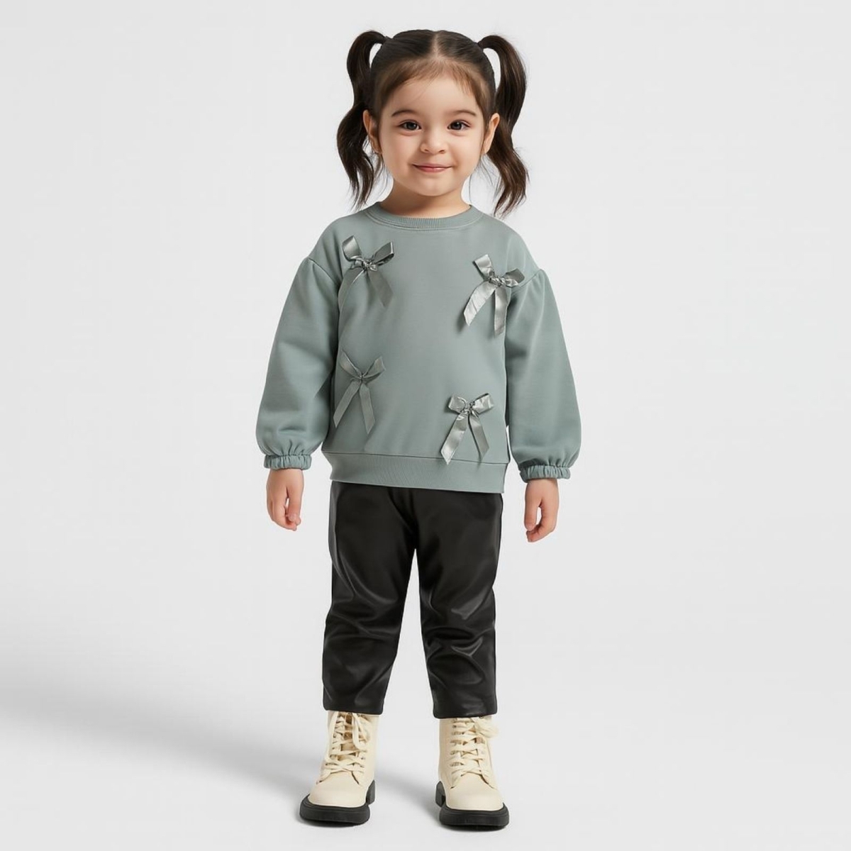 ÇITIR 7120-KIZ 2/5 YAŞ FİYONK AKSESUARLI DERİ ALT KIZ BEBEK T