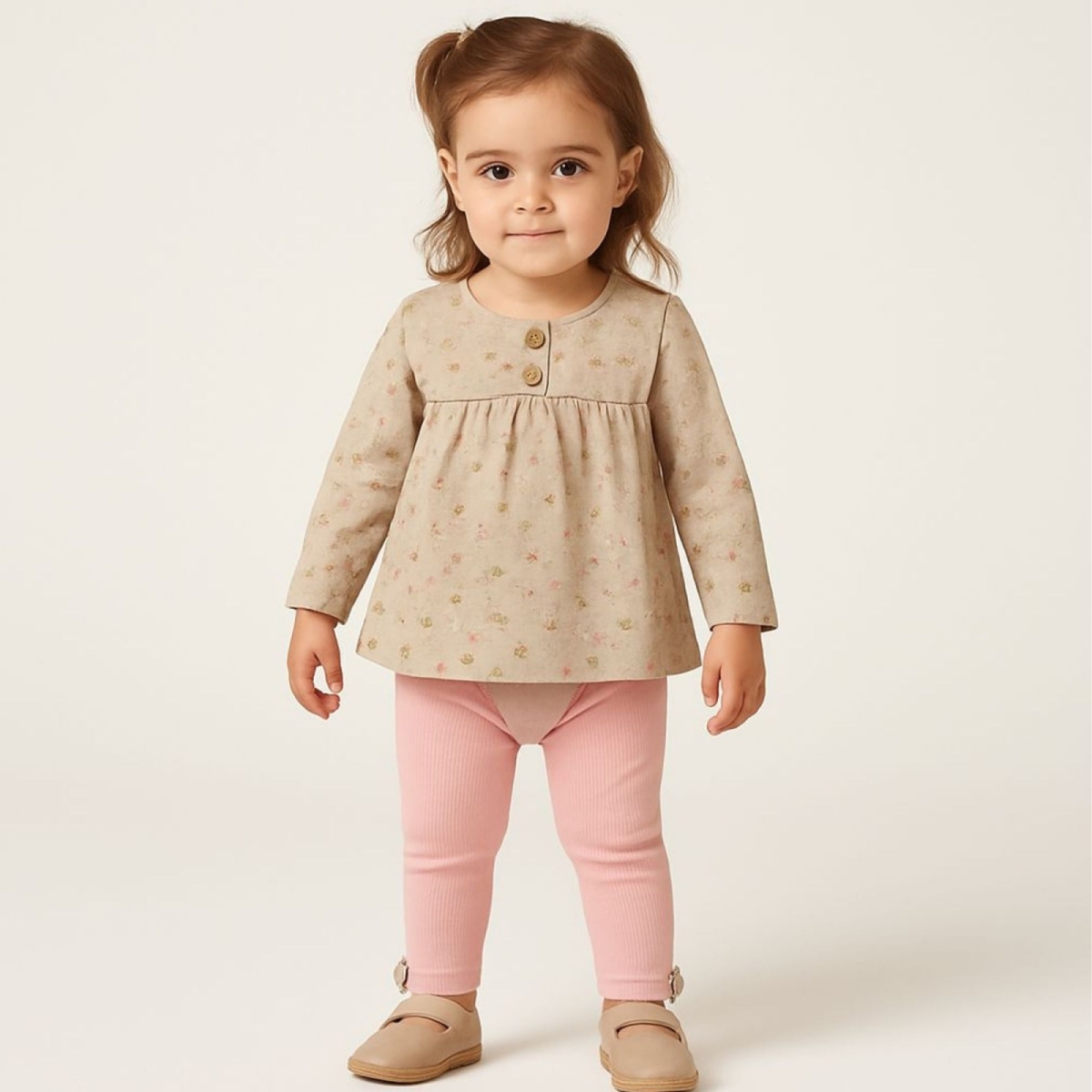 DECO 26821-KIZ 6/18 AY ÇİÇEK DESENLİ 3 LÜ TAKIM