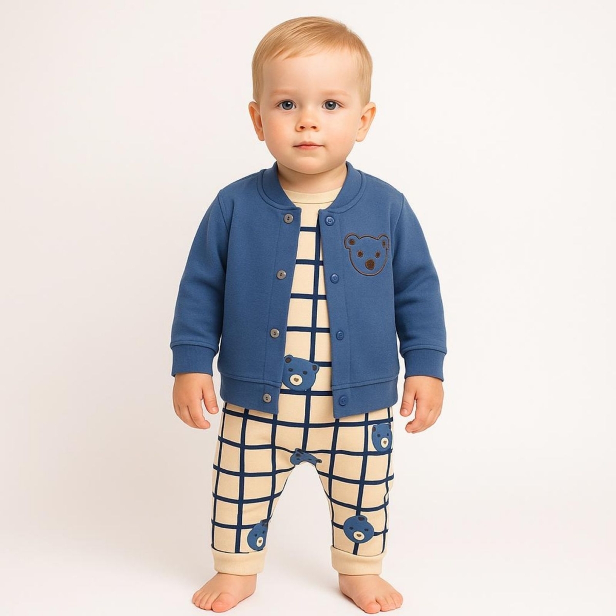 ERKEK 3/12 AY BEBELLOVE  KARELİ AYICIK  TAKIM