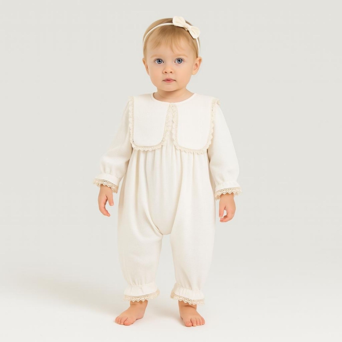 DONİNO USD 14129-KIZ 3/12 AY DONİNO BEBE YAKA TULUM