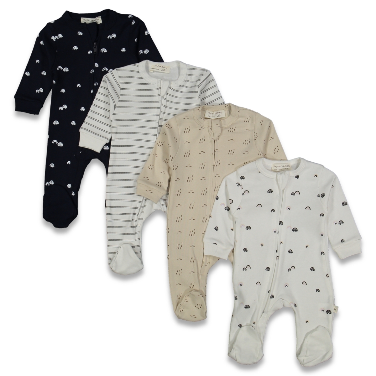 ERKEK 0/3 AY GÖK KUŞAĞI ÇİZGİLİ TULUM