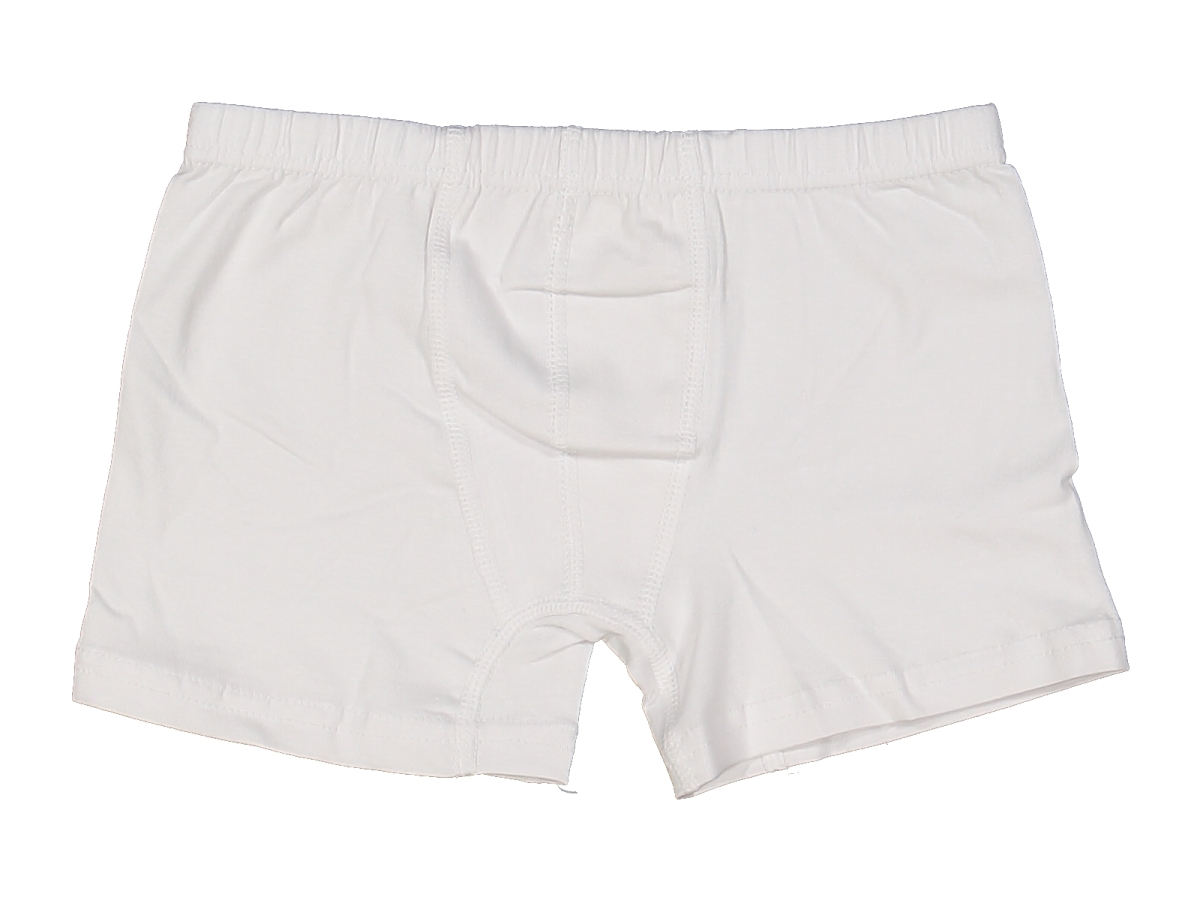 ERKEK 10/11 YAŞ BEYAZ LİKRALI BOXER 