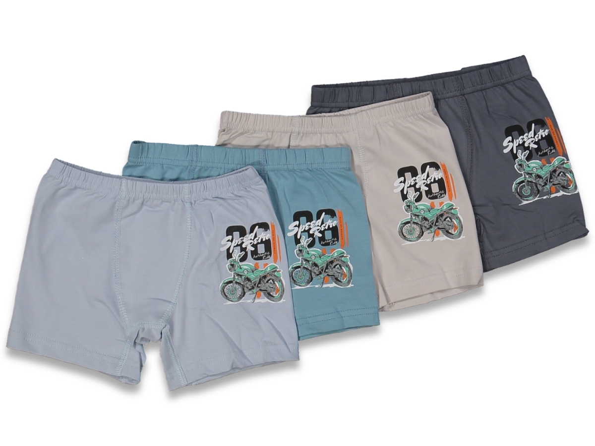 ERKEK 10/11  YAŞ KARIŞIK BASKILI BOXER