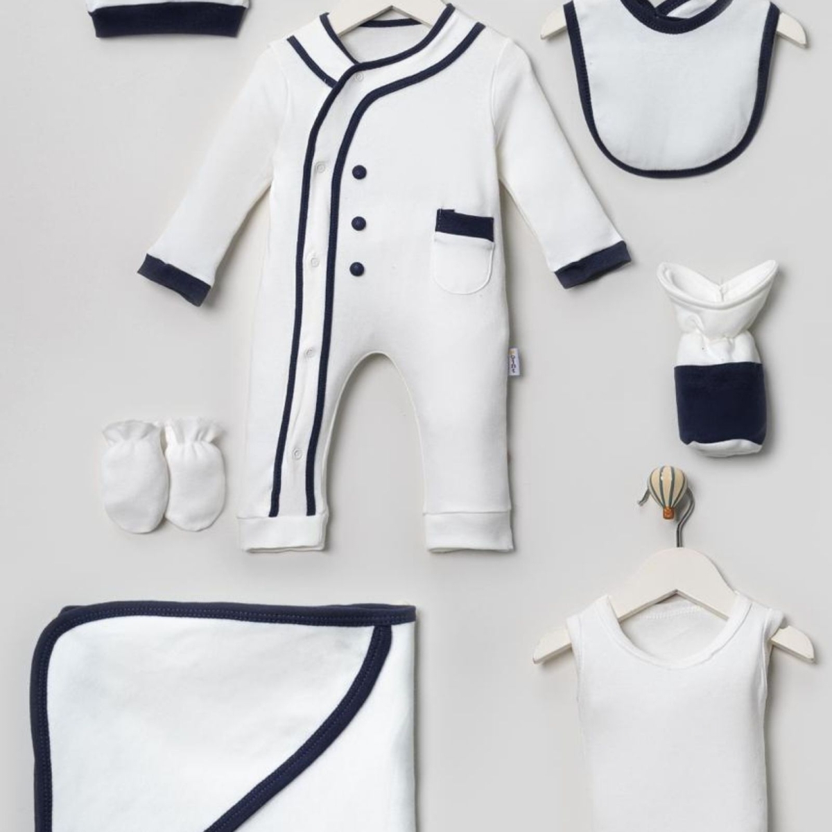 ERKEK 1/1 AY DÜĞME PERVAZLI 7 Lİ SET