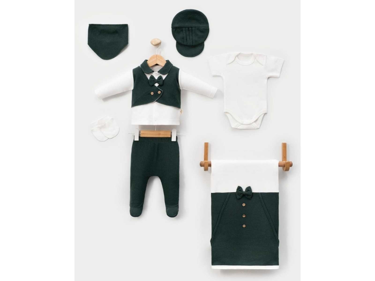 ERKEK 1/1 AY YELEKLİ WAFFLE 7Lİ SET