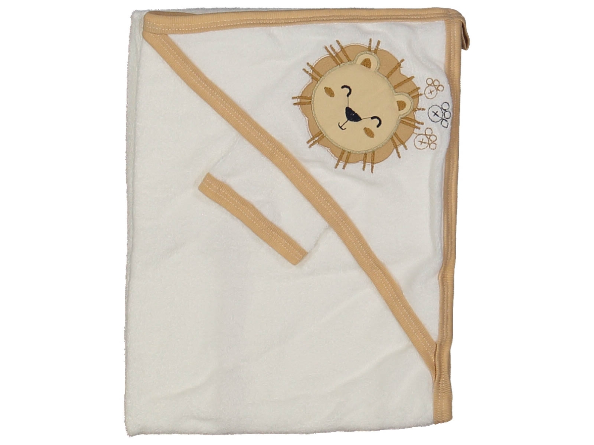 ERKEK 1/12 AY ASLAN NAKIŞLI ÇİFT KAT HAVLU SİLGİ