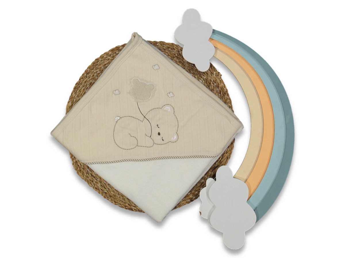 ERKEK 1/12 AY BALON AYI NAKIŞLI HAVLU SİLGİ