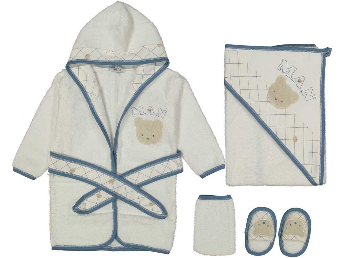 ERKEK 1/12 AY MAN AYILI BORNOZ SET