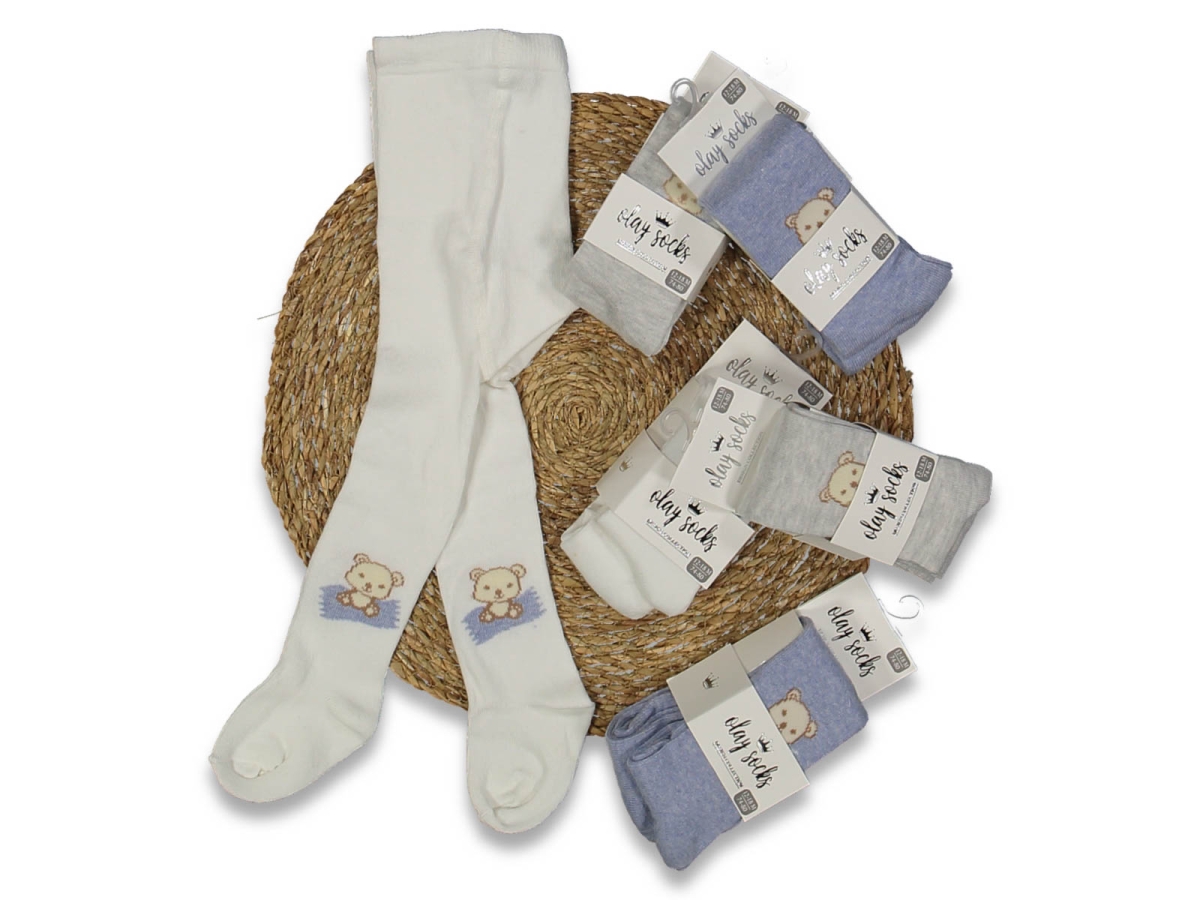 ERKEK 12/18 AY CUTE BEAR KÜLOTLU ÇORAP