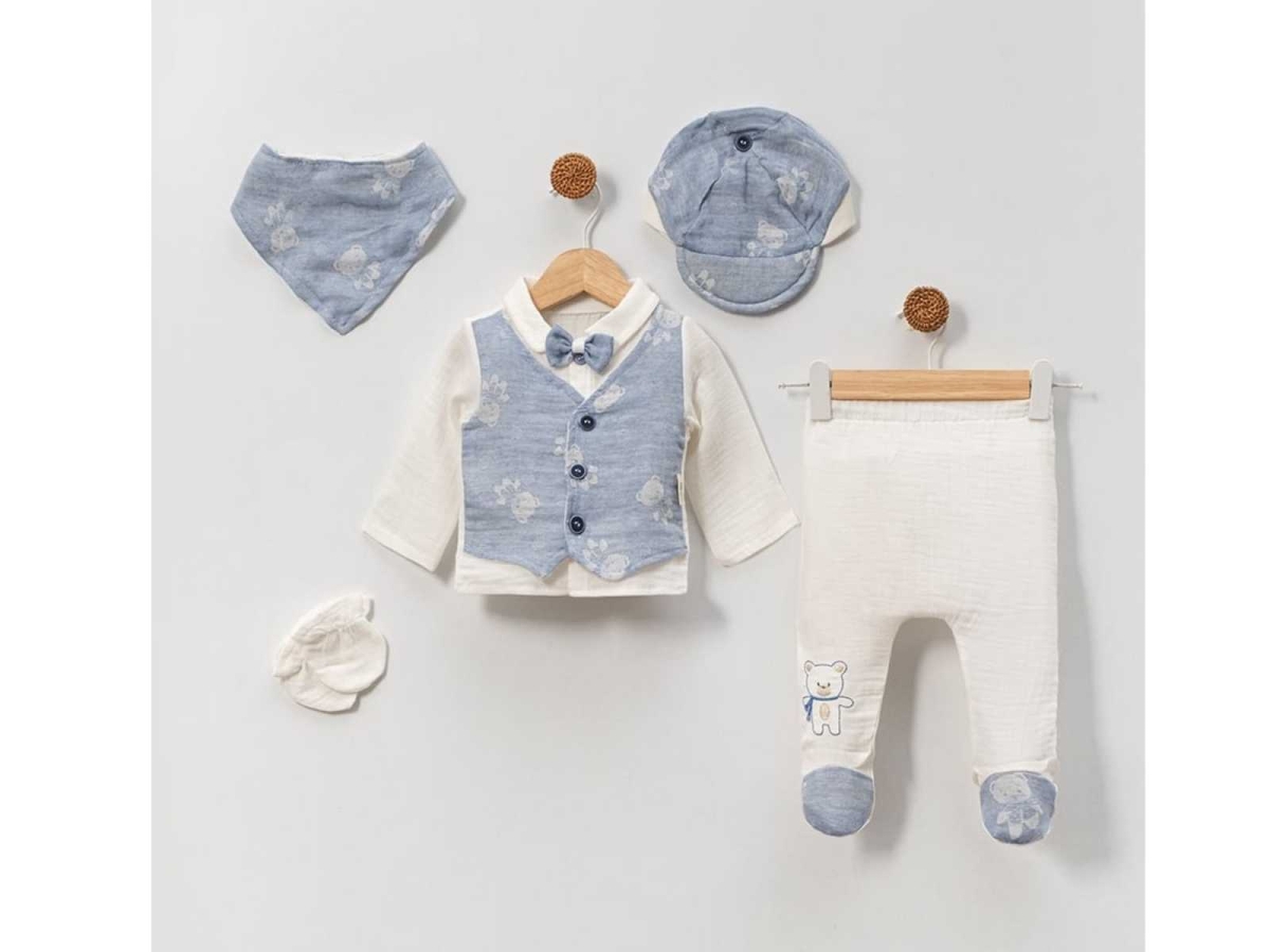 ERKEK 1/3 AY AYI DESENLİ JAKARLI 5 Lİ TAKIM