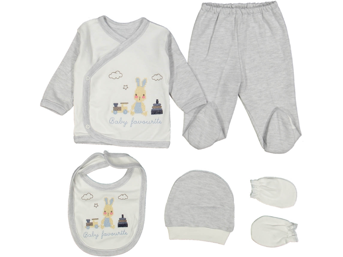 ERKEK 1/3 AY TAVŞAN KANAVİÇE İŞLİ 5'Lİ ZIBIN