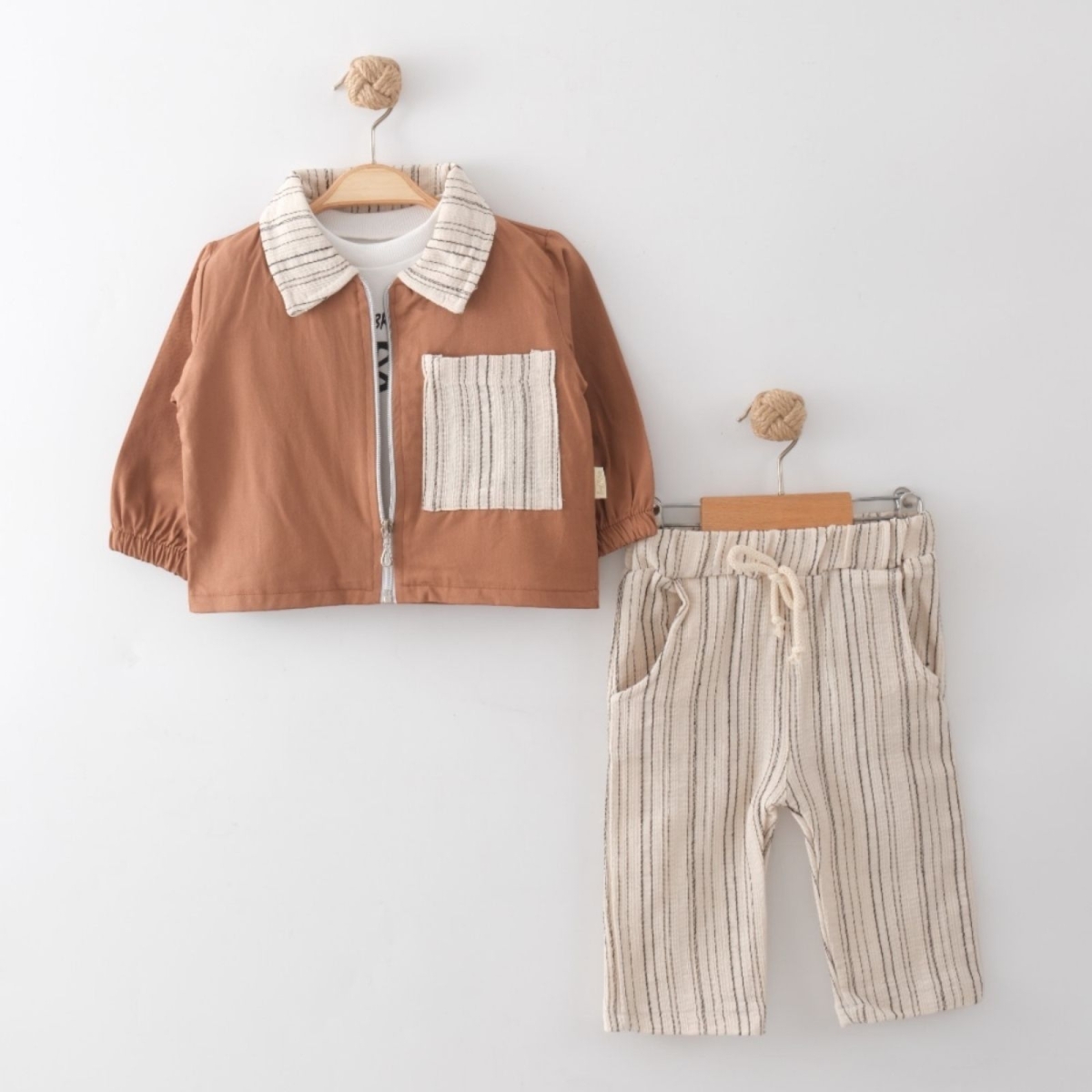 ERKEK 1/3 YAŞ OF BOY ÇİZGLİ CEP 3LÜ TAKIM