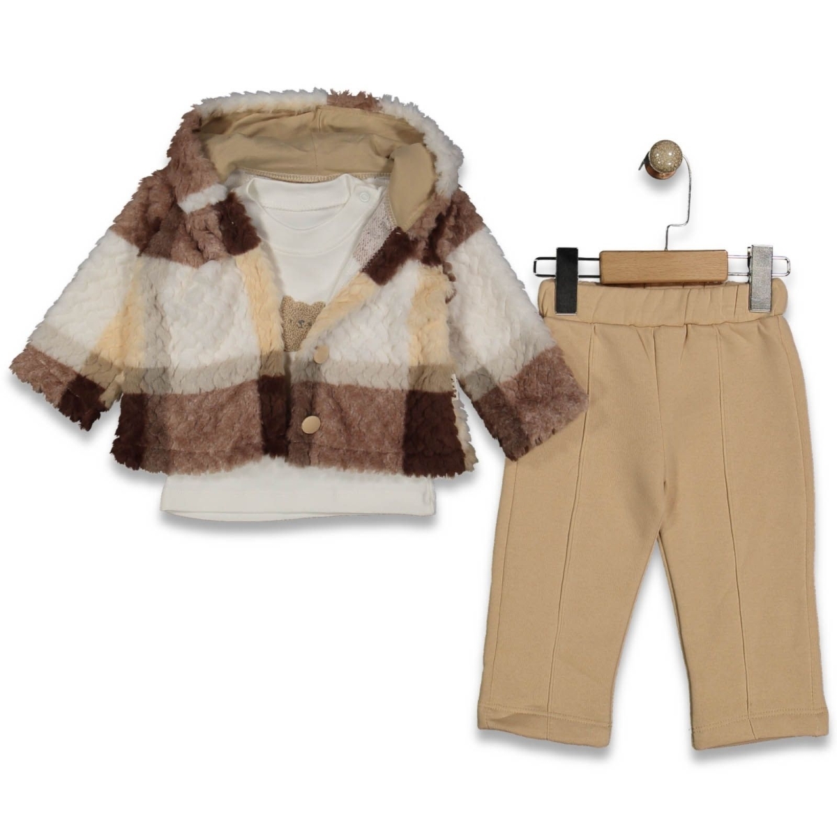 ERKEK 1/3 YAŞ RENK ŞERİTLİ 3 LU TAKIM