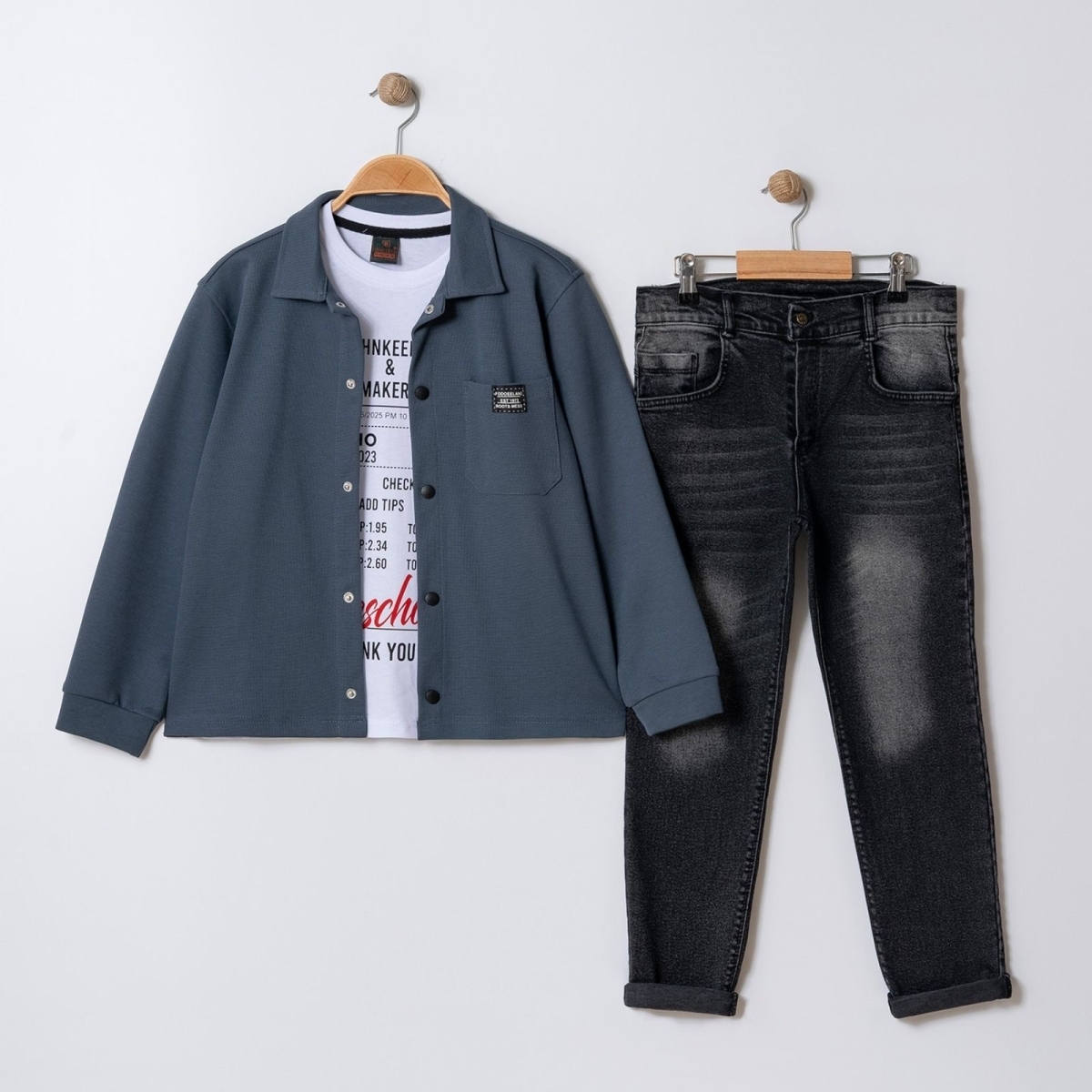 ERKEK 13/16 YAŞ CEKETLİ ÇOCUK ÜÇLÜ TAKIM