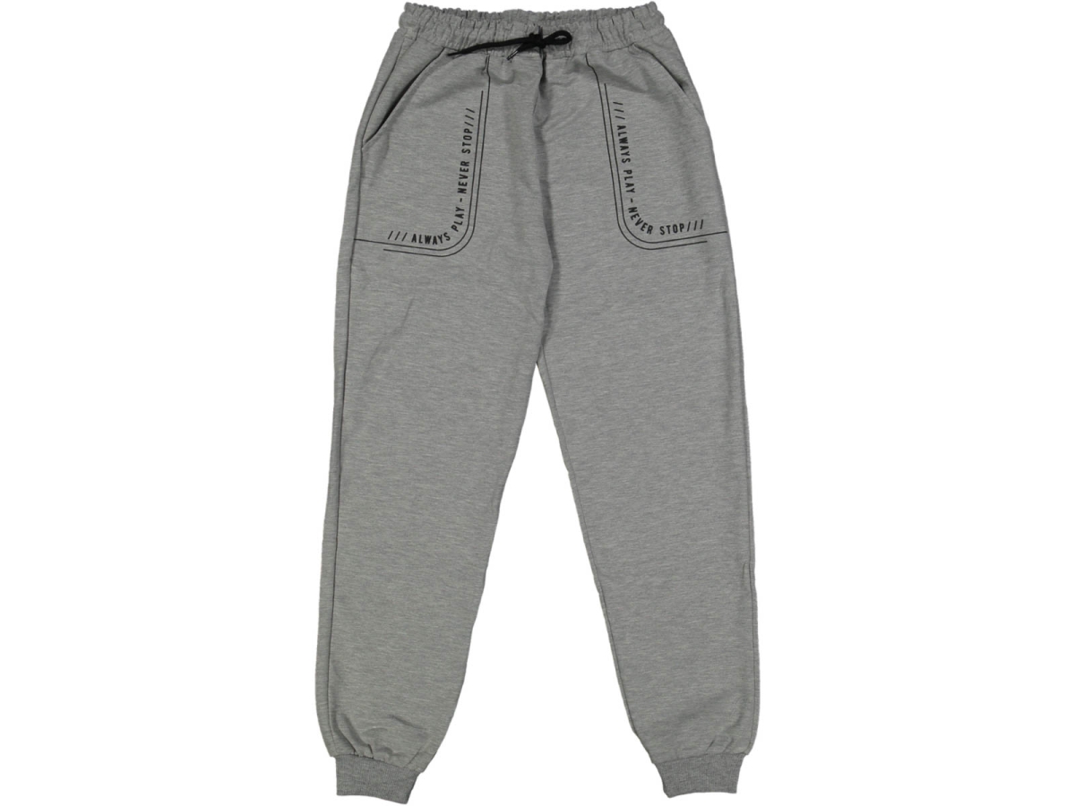 ERKEK 13/16 YAŞ CEP BASKILI EŞOFMAN ALTI