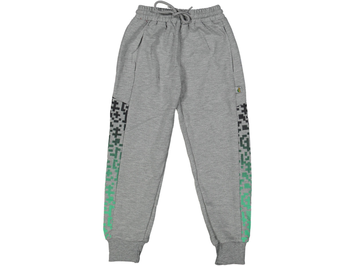 ERKEK 13/16 YAŞ PAÇA YANLARI BASKILI 2 İP EŞOFMAN ALT