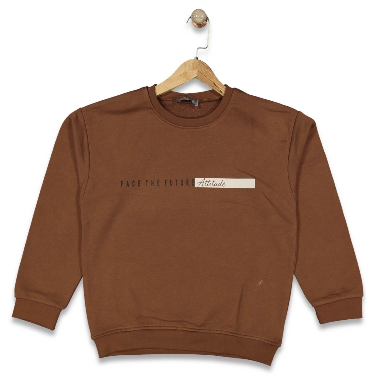 ERKEK 13/16 YAŞ SIFIR YAKA FACE THE FUTURE SWEAT