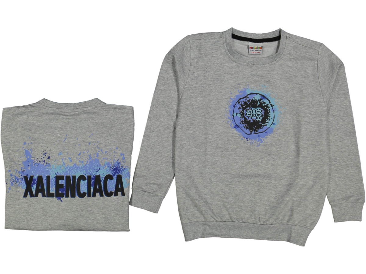 ERKEK 13/16 YAŞ XALENCIACA BASKILI SWEAT
