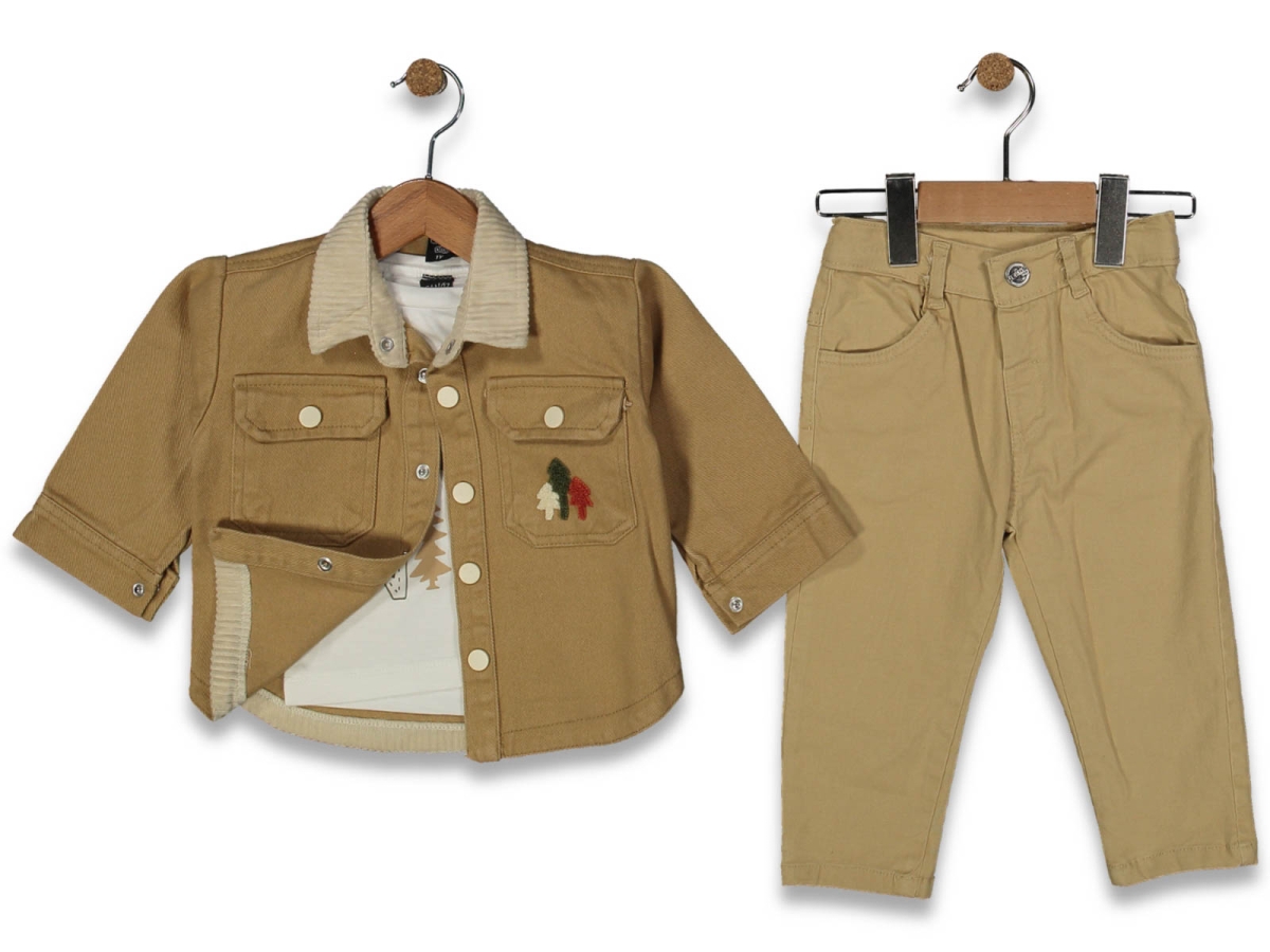 ERKEK 1/4 YAŞ GÖMLEK TAKIM