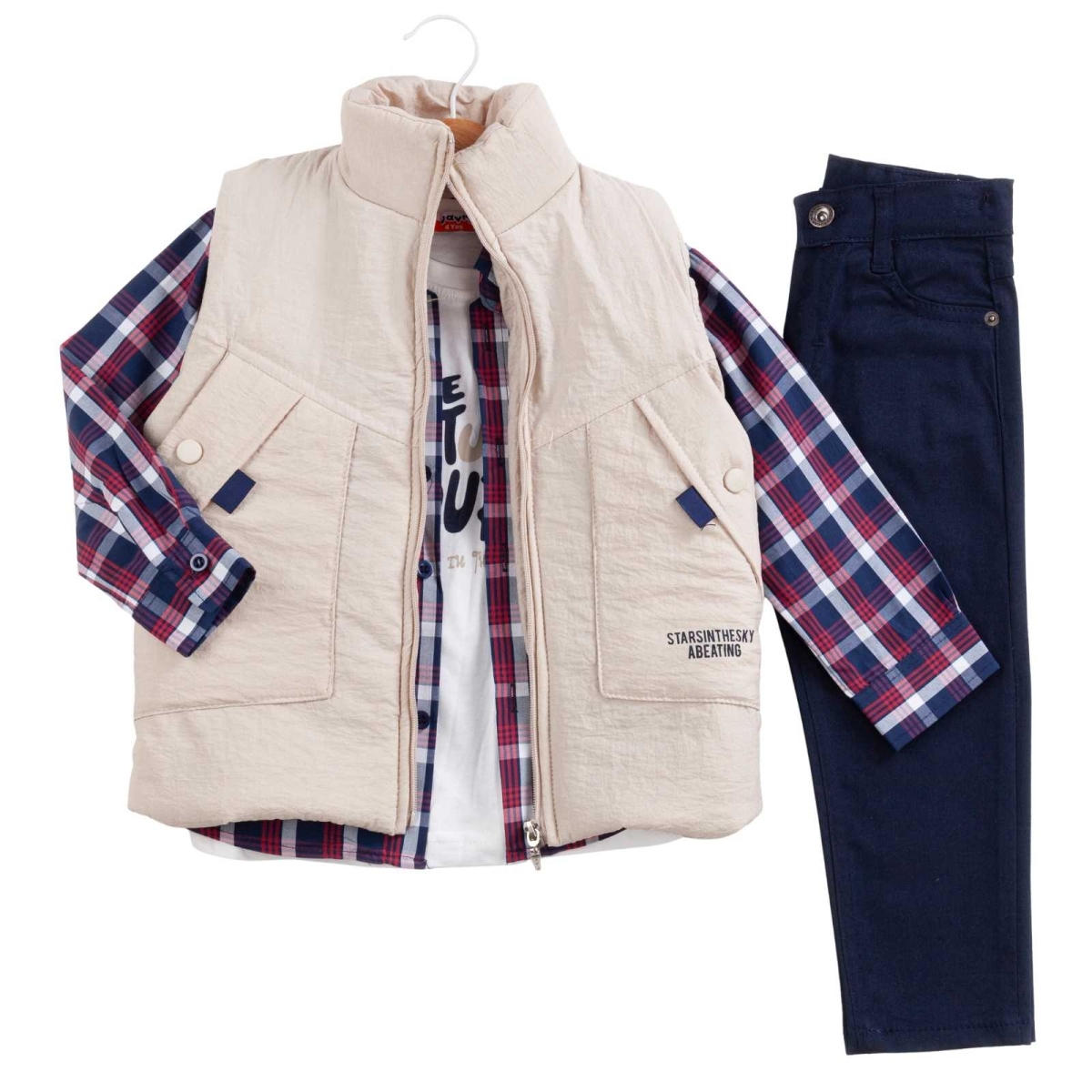 ERKEK 1/4 YAŞ HOVW YOU KAPİTONE YELEKLİ MEVSİMLİK